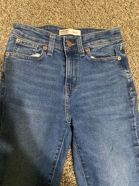 Signature by Levi Strauss Dark Blue High-Rise Women's Jeans